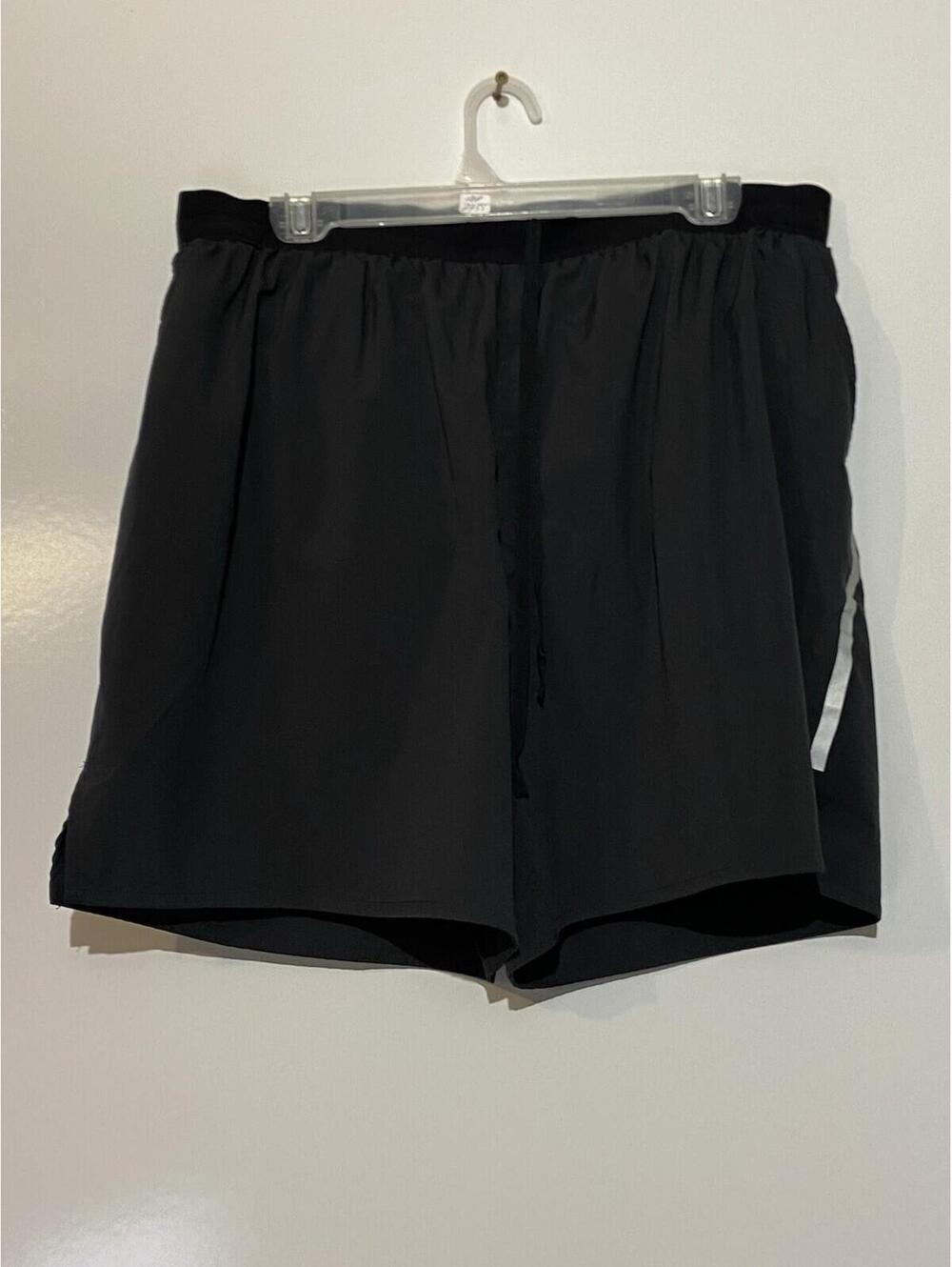 Mens NIKE Black Brief Lined Flex Stride 7" Running Shorts Sz 2XL